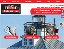 Tablet Screenshot of bayhundredauto.com